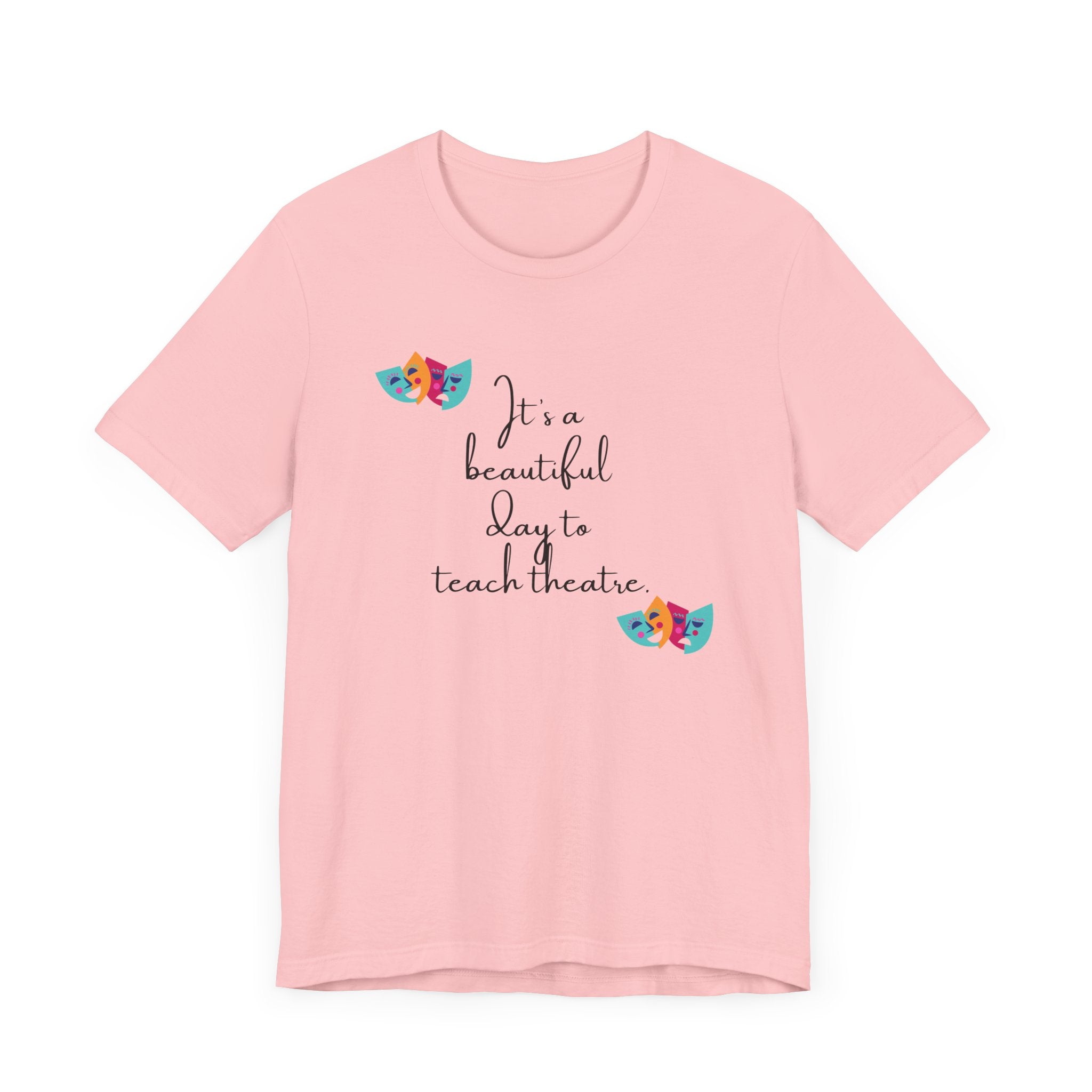 Unisex Softstyle T-Shirt - "It's a Beautiful Day to Teach Theatre" - Inspirational Tee for Educators and Theatre Lovers  🇨🇦