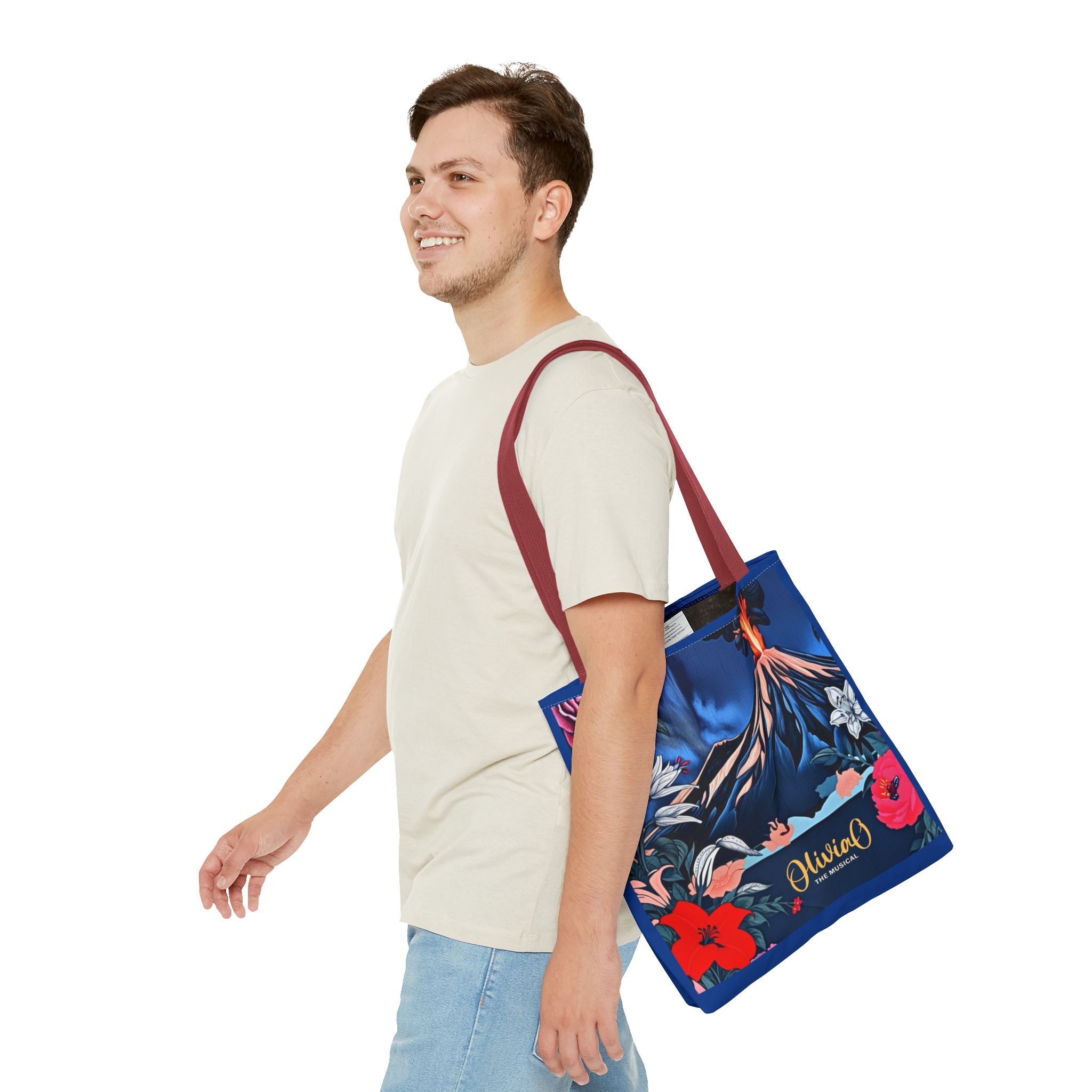 Olivia O Tote Bag - Colorful, Floral, Volcanic - Perfect for Musical Lovers