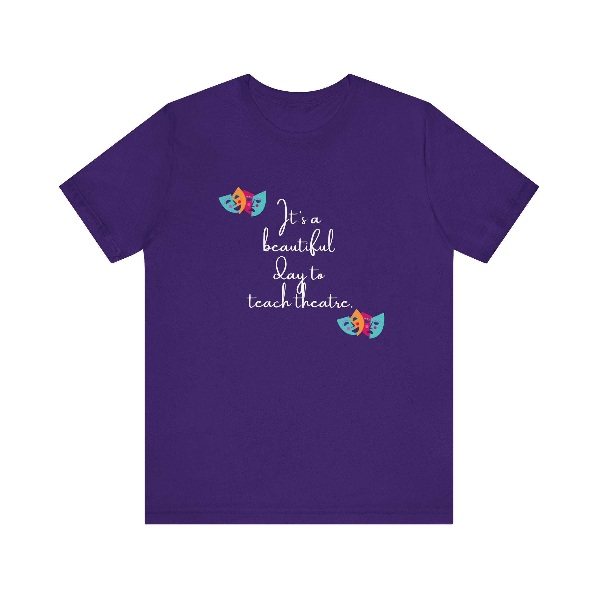 Unisex Softstyle T-Shirt - "It's a Beautiful Day to Teach Theatre" - Inspirational Tee for Educators and Theatre Lovers  🇨🇦