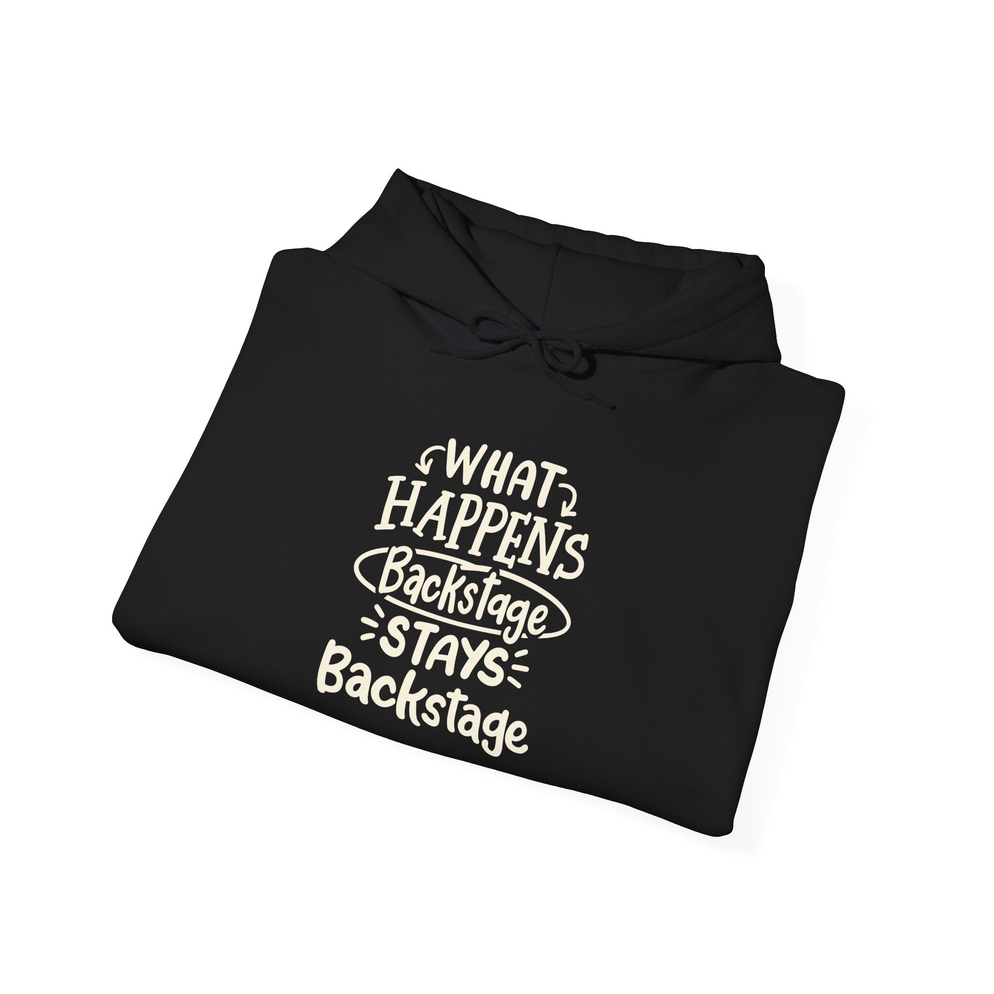 "What Happens Backstage"  Unisex Heavy Blend Hooded Sweatshirt | Cozy Casual Wear