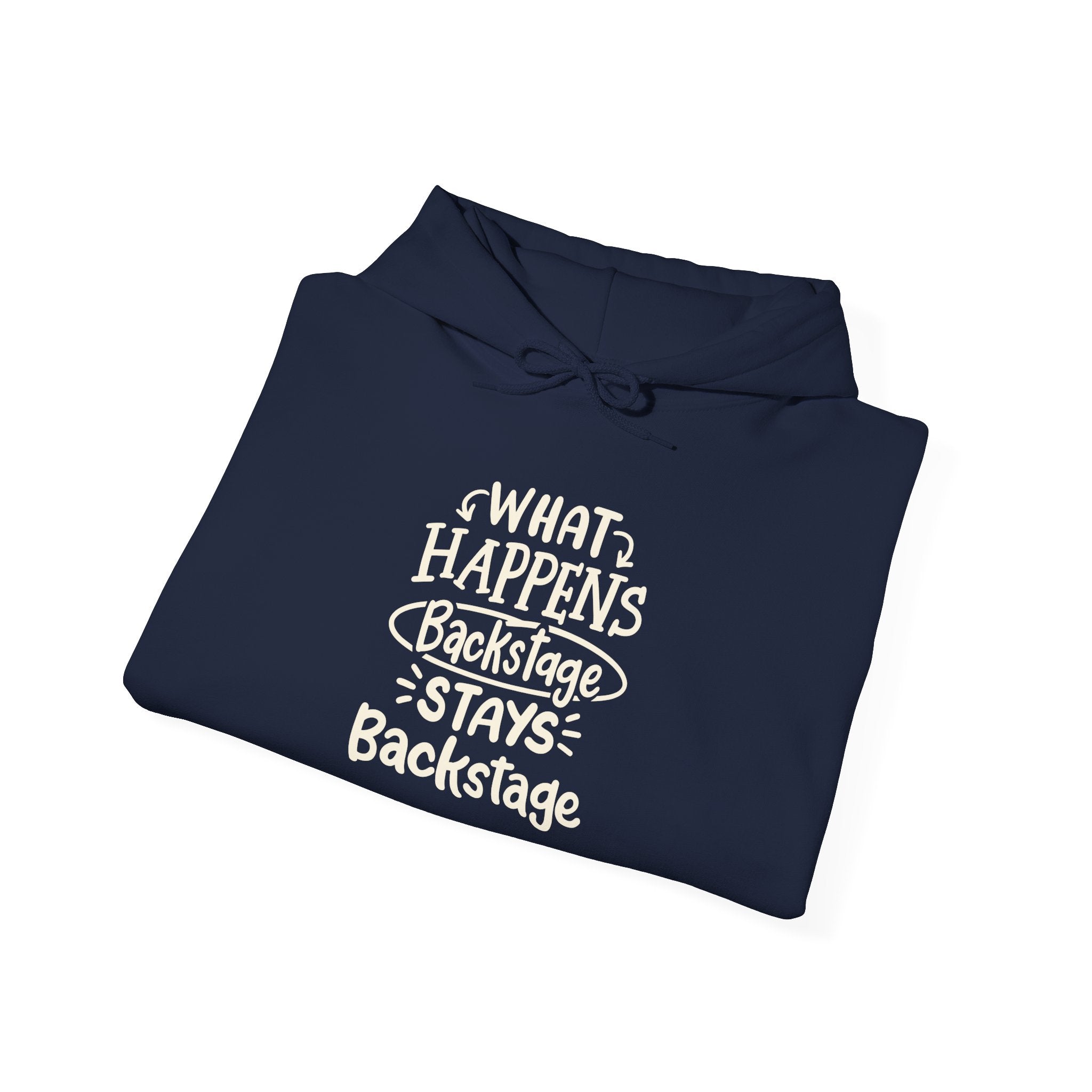 "What Happens Backstage"  Unisex Heavy Blend Hooded Sweatshirt | Cozy Casual Wear