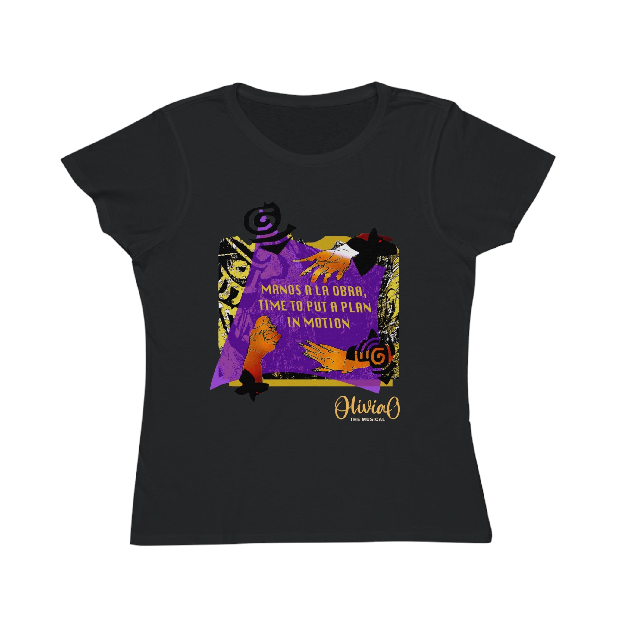 Olivia O, The Musical – "Manos A La Obra" Organic T-Shirt With Custom Design by Gabby Vazquez 🎭🌿