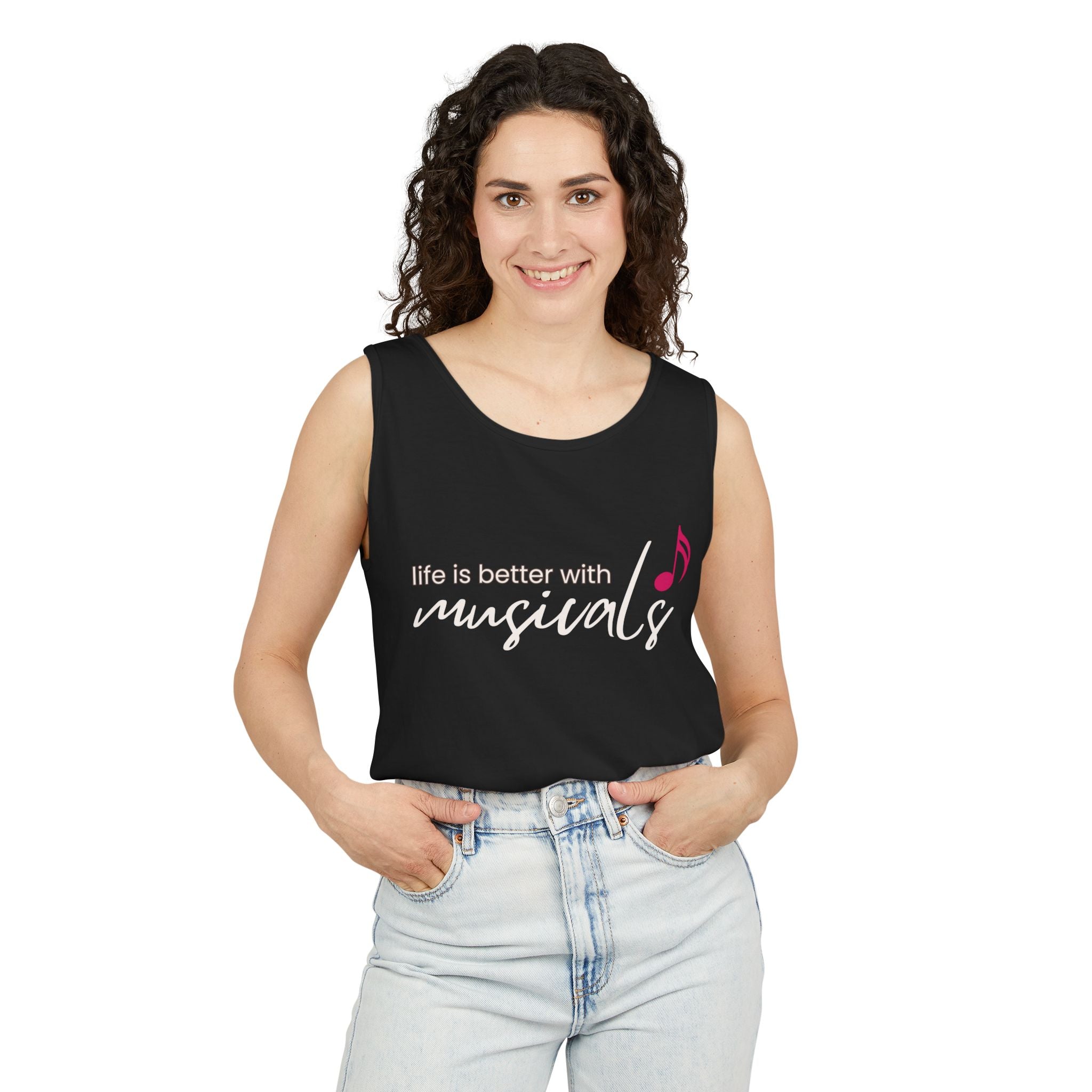 "Life Is Better with Musicals" Tank Top – Show Off Your Love for the Stage