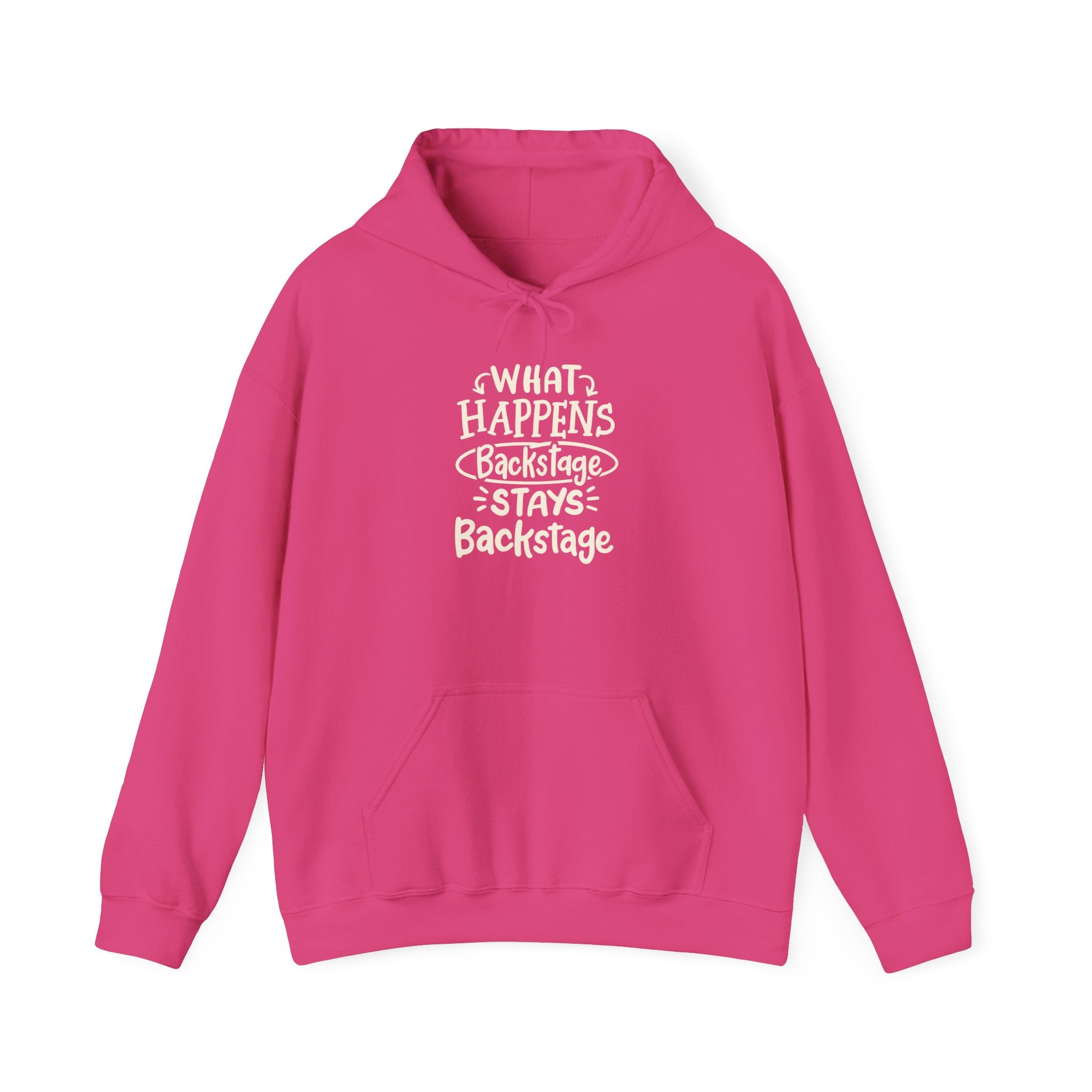 "What Happens Backstage"  Unisex Heavy Blend Hooded Sweatshirt | Cozy Casual Wear