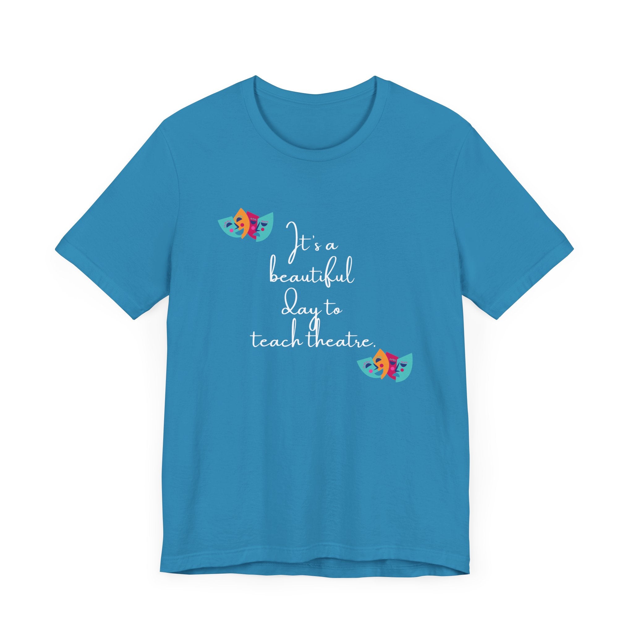 Unisex Softstyle T-Shirt - "It's a Beautiful Day to Teach Theatre" - Inspirational Tee for Educators and Theatre Lovers  🇨🇦