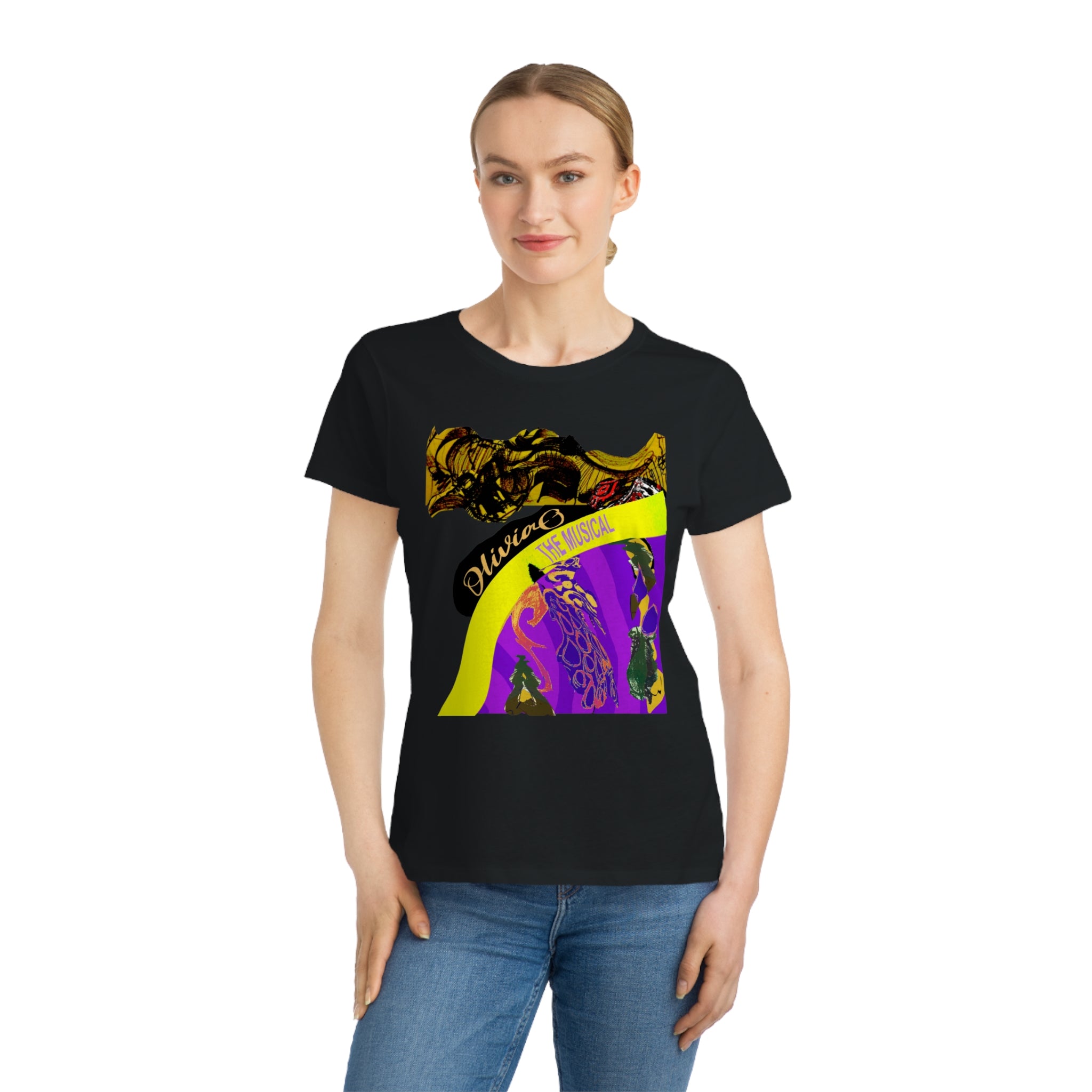 Olivia O, The Musical – Organic Unisex Graphic T-Shirt Design by Gabby Vazquez 🎭🌿