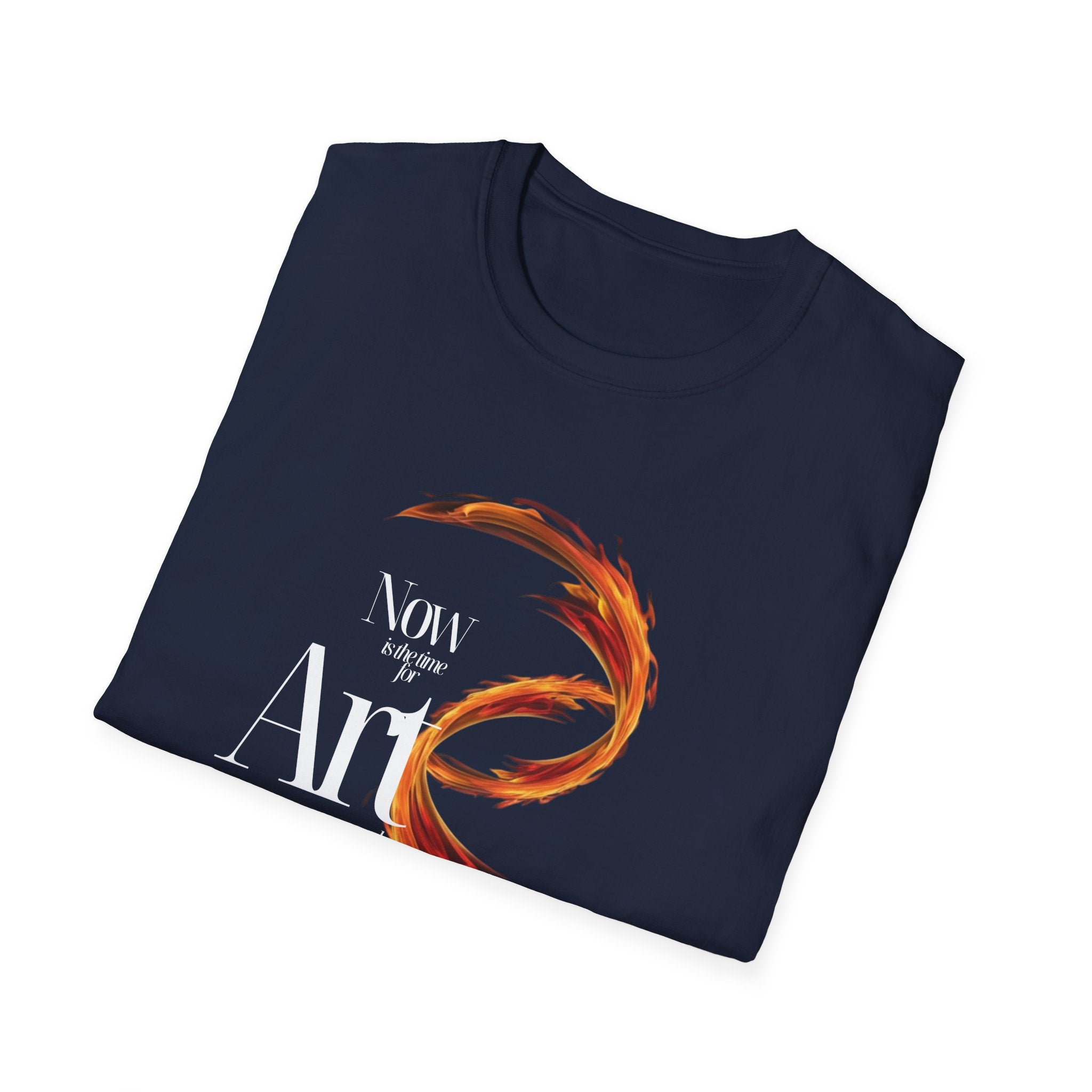 "Now Is the Time for Art and Revolution" Unisex Softstyle T-Shirt - Perfect for Theatre Lovers  🇨🇦