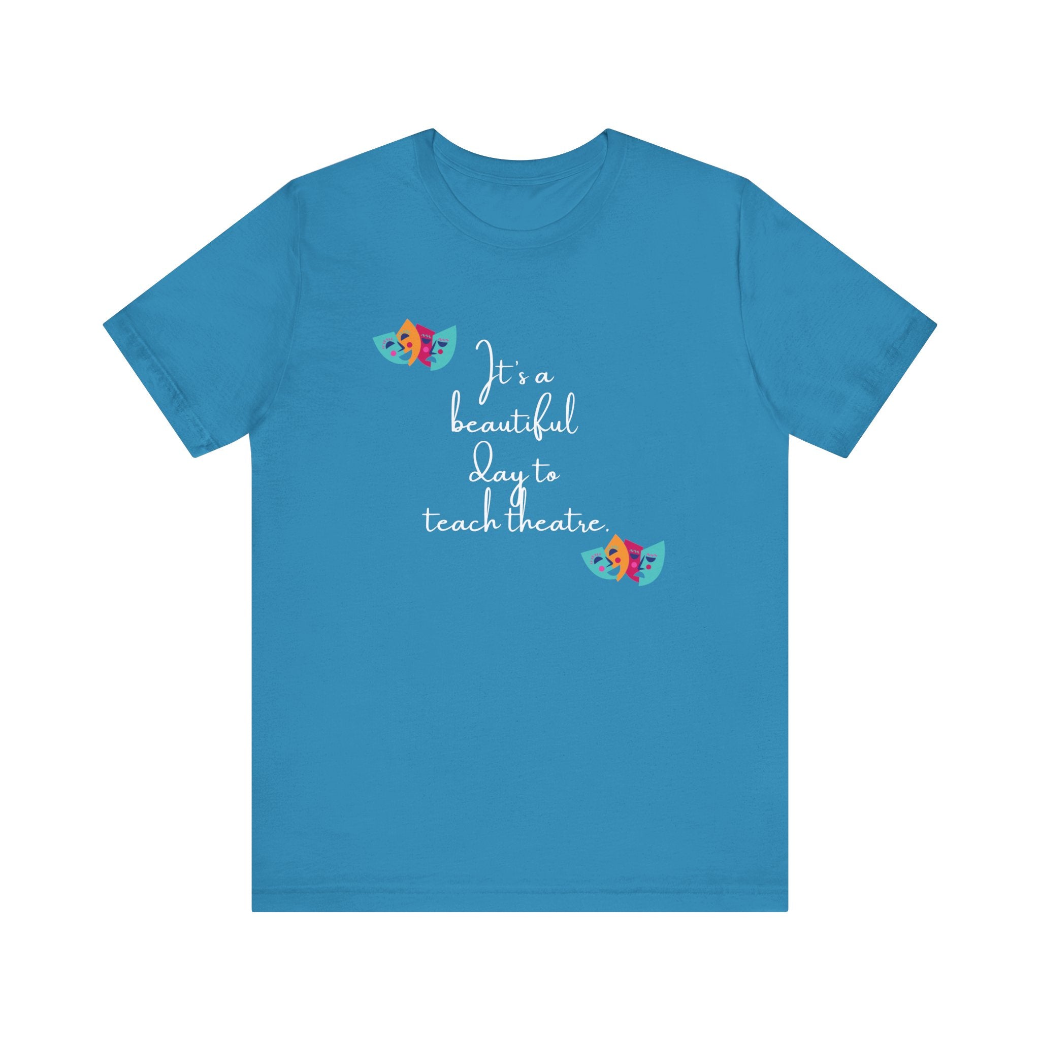 Unisex Softstyle T-Shirt - "It's a Beautiful Day to Teach Theatre" - Inspirational Tee for Educators and Theatre Lovers  🇨🇦