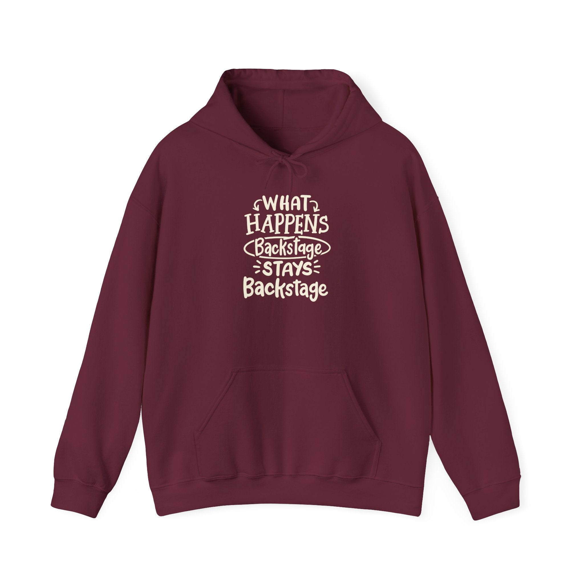 "What Happens Backstage"  Unisex Heavy Blend Hooded Sweatshirt | Cozy Casual Wear