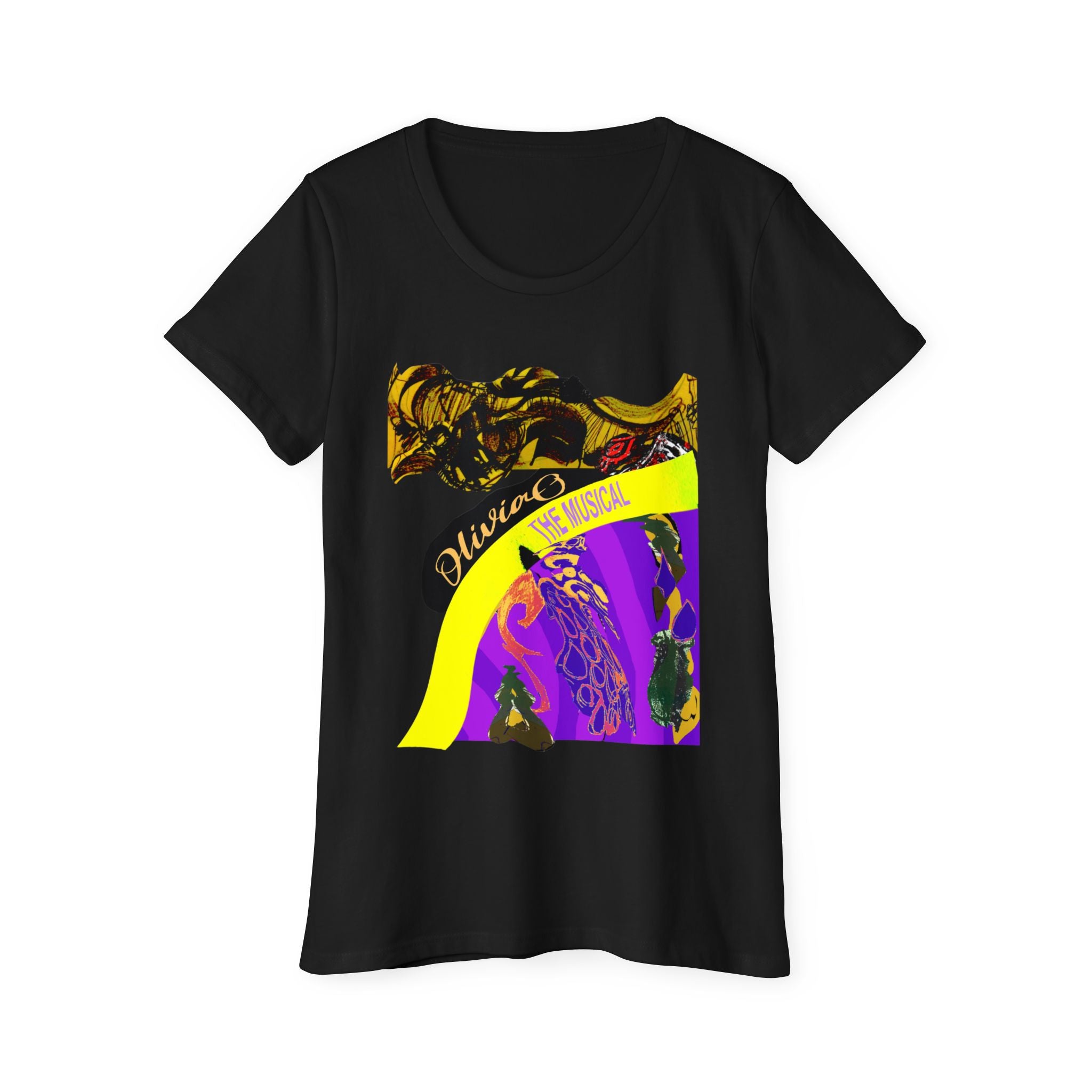 Olivia O, The Musical – Organic T-Shirt - Design by Gabby Vazquez 🌱🎭