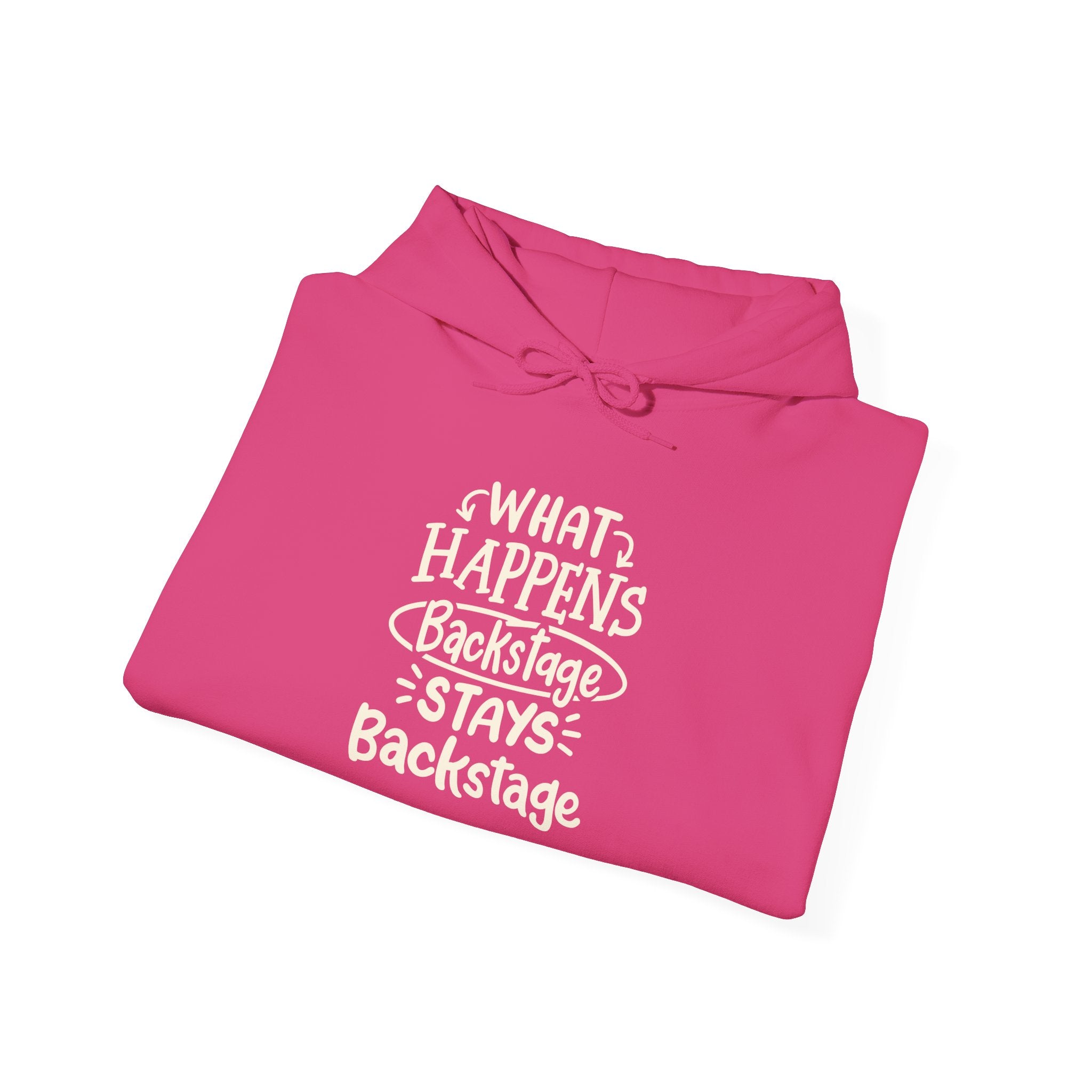 "What Happens Backstage"  Unisex Heavy Blend Hooded Sweatshirt | Cozy Casual Wear