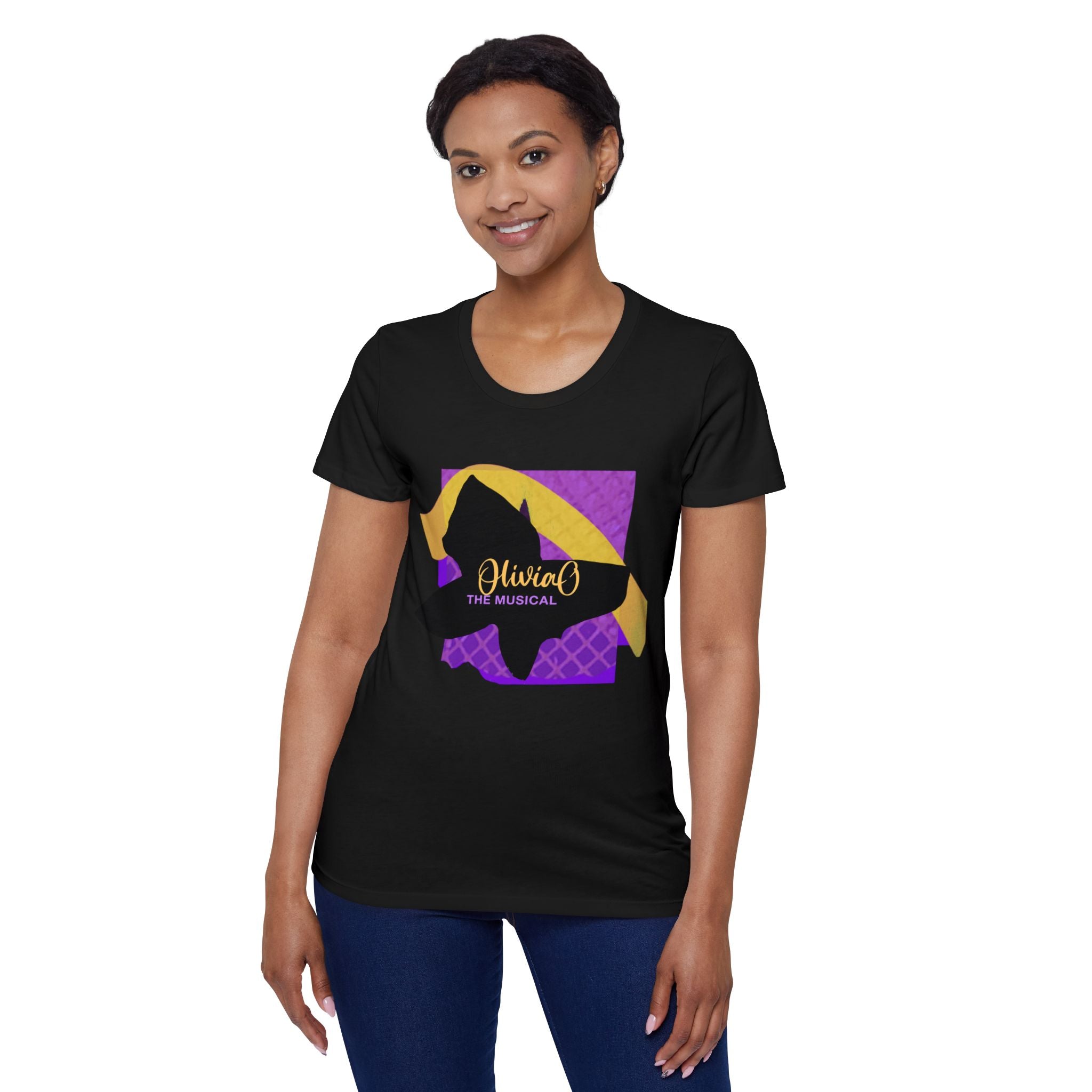 Olivia O, Musical – Organic T-Shirt - Design by Gabby Vazquez 🌱🎭