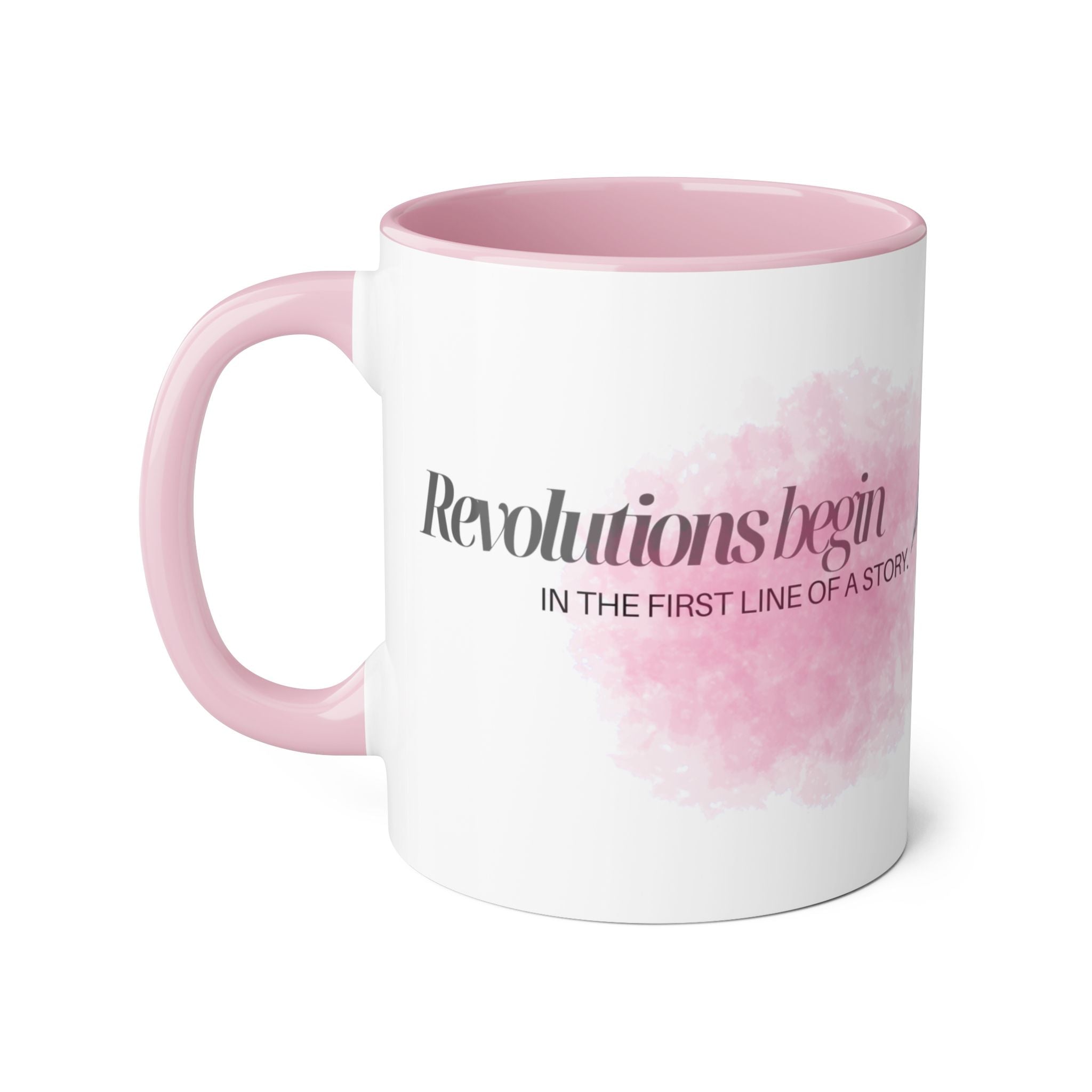 "Revolutions Begin in the First Line of a Story" Playwriter Mug 🇨🇦