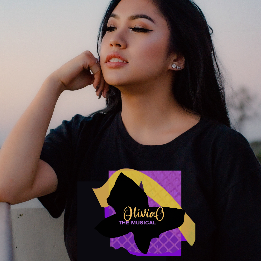 Olivia O, The Musical – Organic T-Shirt With Custom Design by Gabby Vazquez 🎭🌿