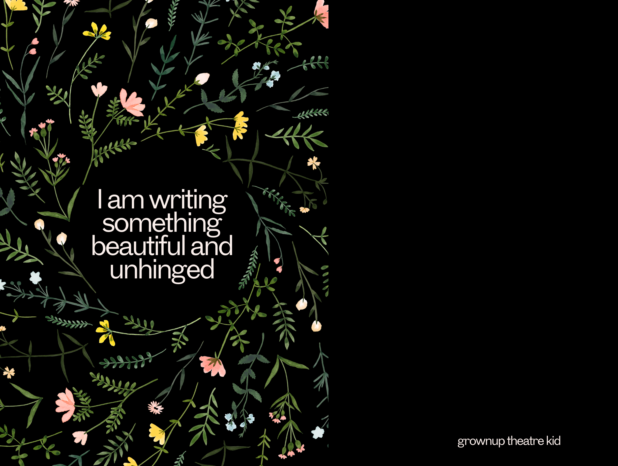 I Am Writing Something Beautiful and Unhinged -  Softcover Journal 🇨🇦